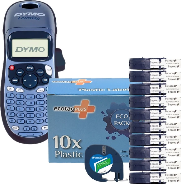 Dymo Letratag Etiket Yazıcı ve Ecotag Muadil Plastik Yedek Şerit Etiket 10'lu (YEŞİL) ürün görseli