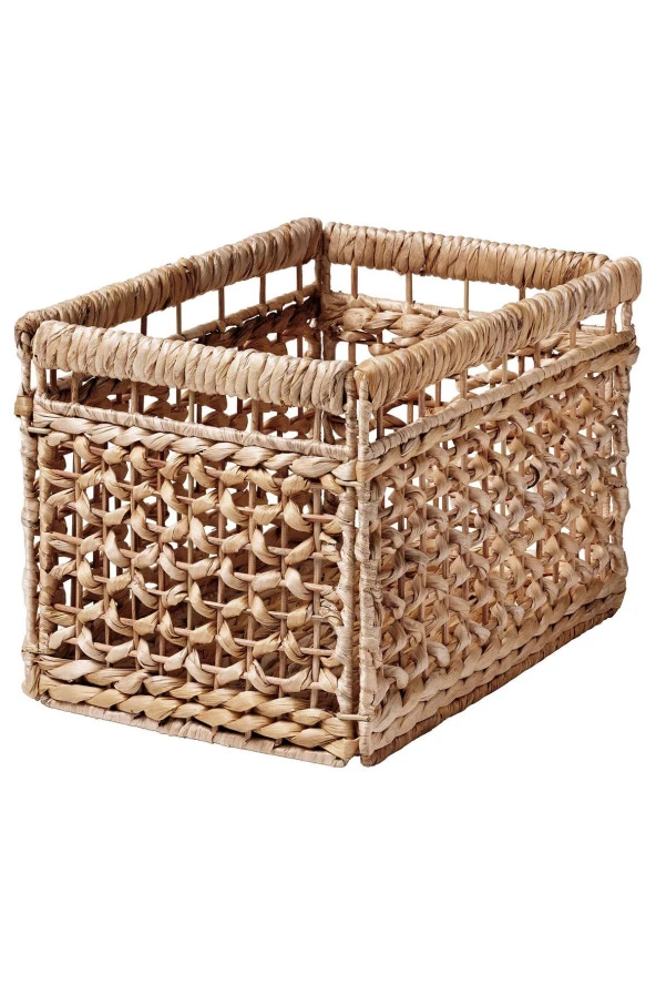 TÄTING Su Sümbülü Rattandan Yapılmış Sepet 35x25x25 cm El Yapımı - Resim 6