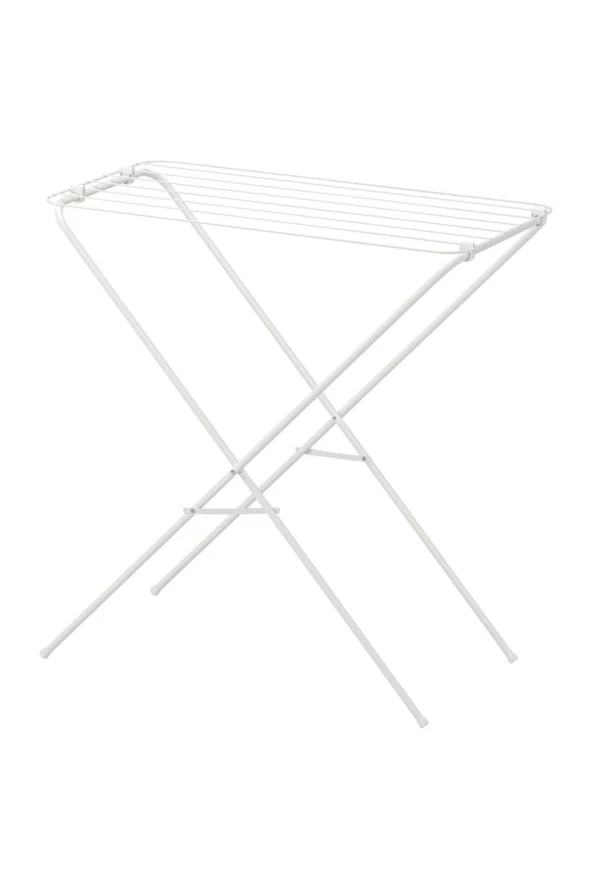 Metal Jall Minimalist Çamaşır Kurutma Askılığı Beyaz 79x40x82 cm - Resim 2