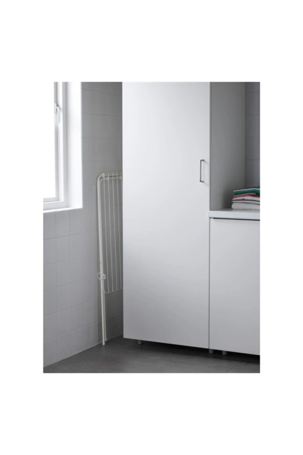 Metal Jall Minimalist Çamaşır Kurutma Askılığı Beyaz 79x40x82 cm - Resim 3