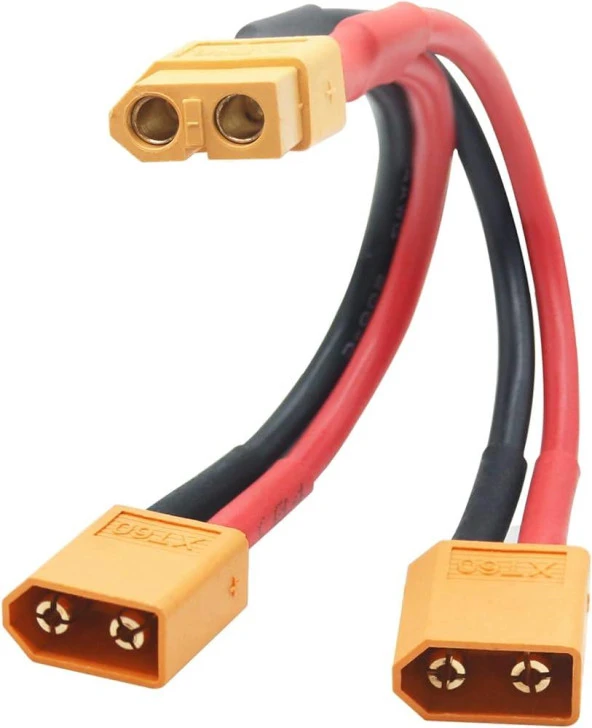 Xt60 Y Tipi Birleştirici 1 Dişi 2 Erkek ürün görseli