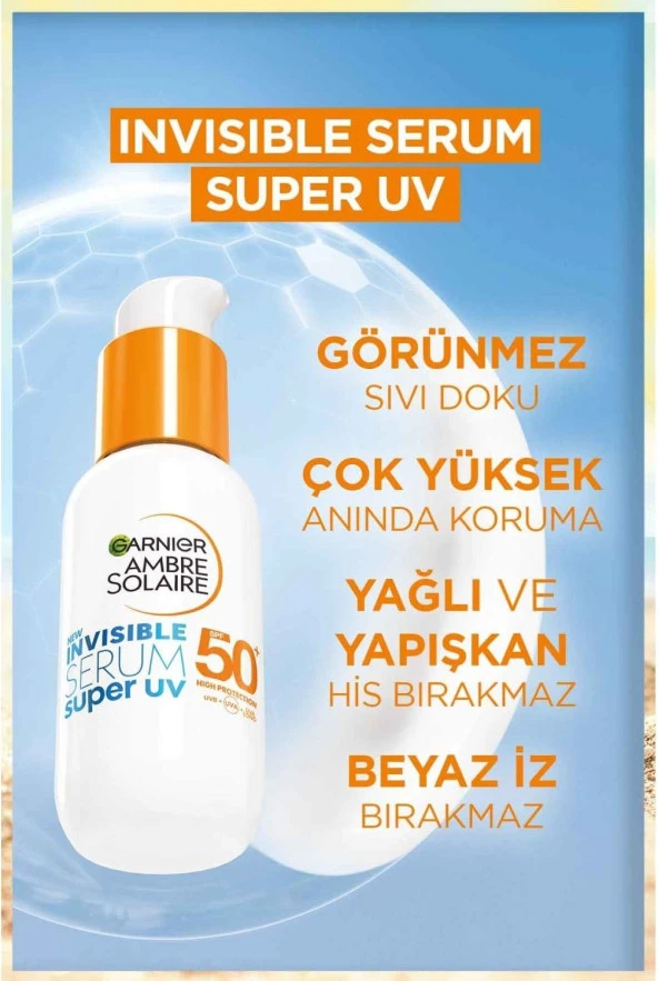 Garnier Ambre Solaire Invisible Serum Super UV Günlük Güneş Koruyucu Serum - 2