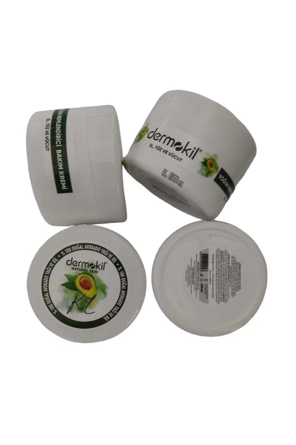 Dermokil %100 Doğal Avokado Ve Kil El Yüz Ve Vucut Kremi 4 Adet (300*4=1200 Ml) - 2