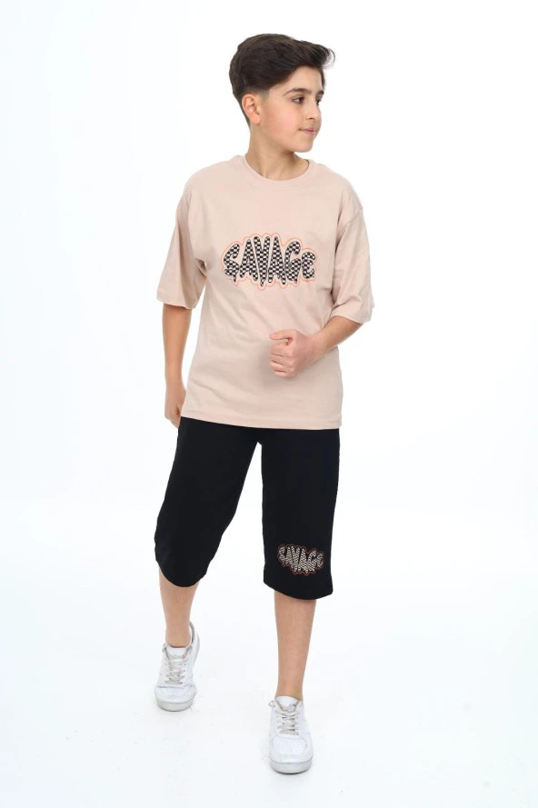 Erkek Çocuk Kaprili Alt-Üst Takım Lx7111 - 7