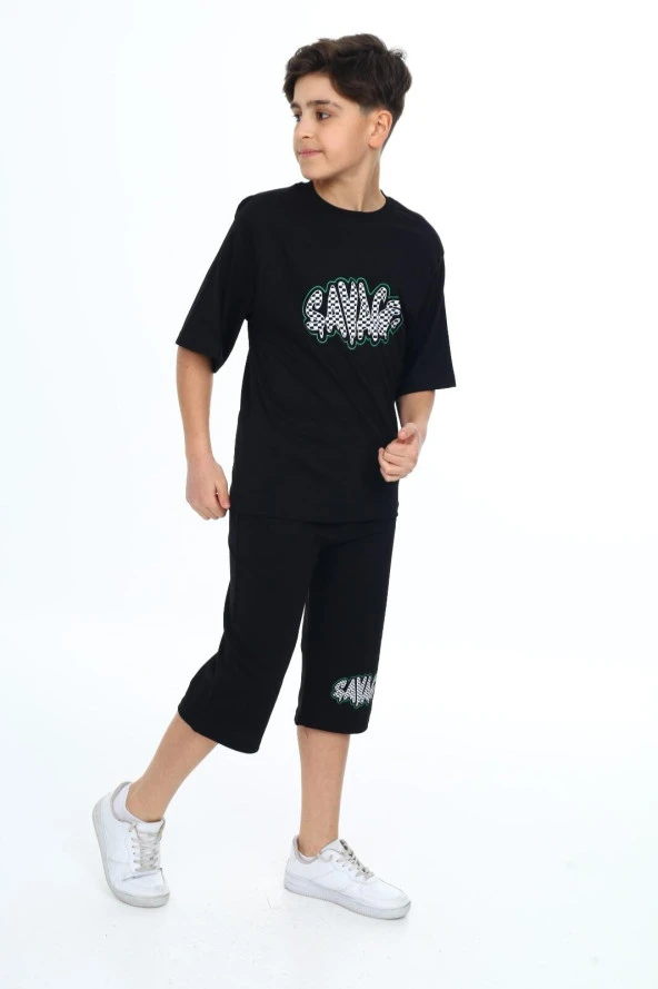 Erkek Çocuk Kaprili Alt-Üst Takım Lx7111 - 9