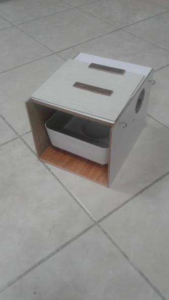 Ahşap Plastik Yuvalıklı Folluklu Muhabbet Yuvası - Resim 3