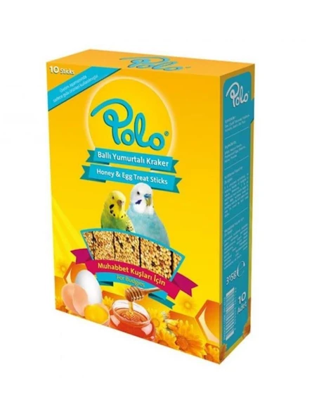 Polo Ballı Yumurtalı Muhabbet Kuşu Krakeri 10'lu ürün görseli 1