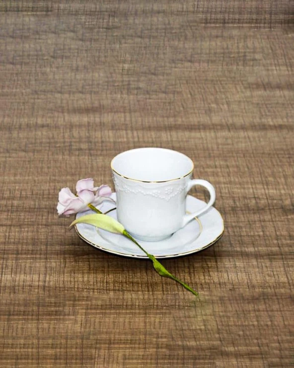 Kraliçe Kahve Fincan Seti - 6 Kişilik Türk Kahvesi Fincan Takımı - 80 ML - 2