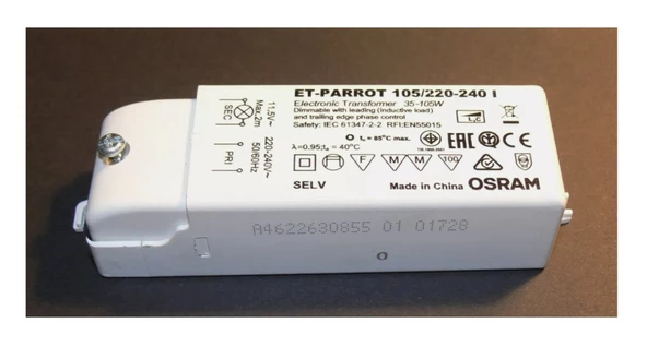 OSRAM ET-Parrot 105/220-240 Electronic Transformer 35-105W