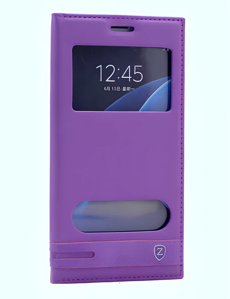 Galaxy C7 Kılıf Elite Kapaklı Kılıf - Resim 7