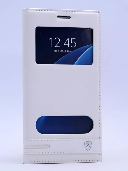 Galaxy C7 Kılıf Elite Kapaklı Kılıf - Resim 3