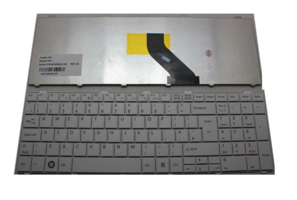 Fujitsu LifeBook AH531 AH 531 Notebook Klavyesi - Beyaz - TR