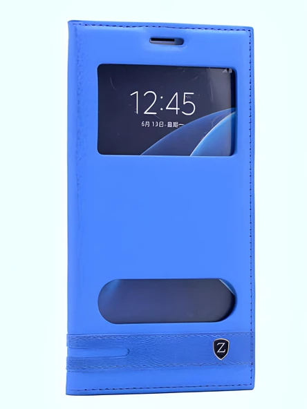 Galaxy C7 Kılıf Elite Kapaklı Kılıf - Resim 5