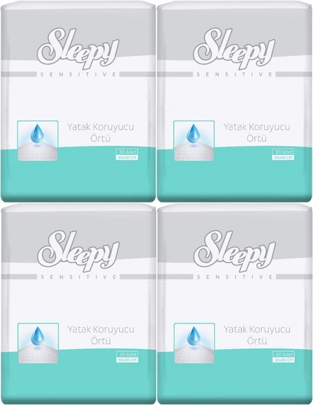 Sleepy Hasta Yatak Koruyucu 60*90CM 120 Adet (4PK*30) - Resim 2