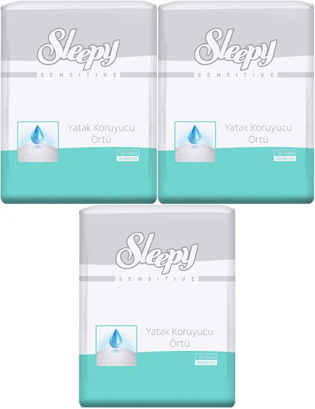 Sleepy Hasta Yatak Koruyucu 60*90CM 90 Adet (3PK*30) - Resim 2