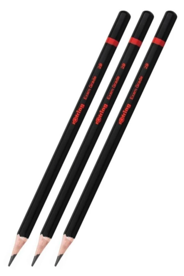 Sınav Kalemi Seti 1 Paket 3 Adet Yumuşak Uçlu Kurşun Kalem 2 B 1 Adet Kalemtraş ve 1 Adet Sınav Silgi - 5