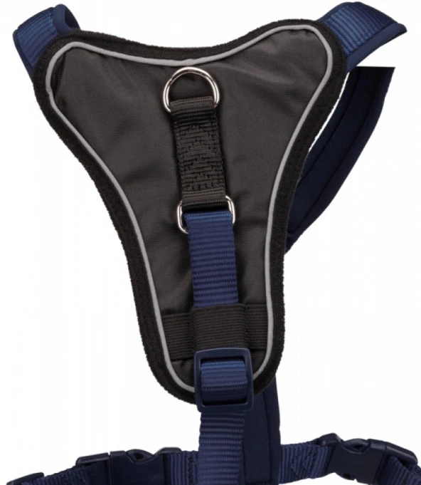 Trixie Köpek Premium Göğüs Tasması XL-XXL 95-120cm 25mm Çivit Mavi - 2