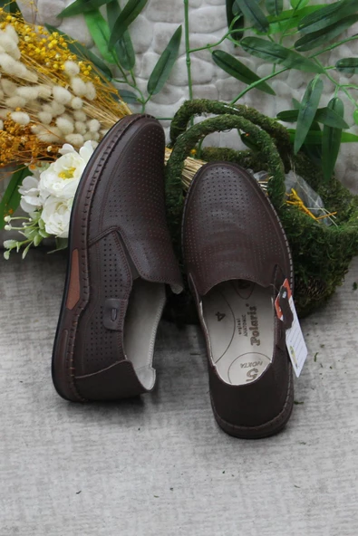 Polaris 107240 Anatomik 5 Nokta Hafif Rahat Hakiki Deri Erkek Ayakkabı - Resim 11