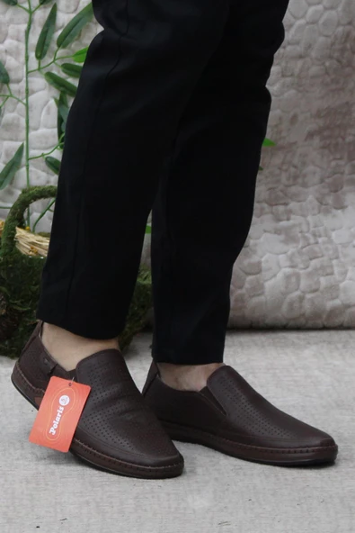 Polaris 107240 Anatomik 5 Nokta Hafif Rahat Hakiki Deri Erkek Ayakkabı - Resim 7