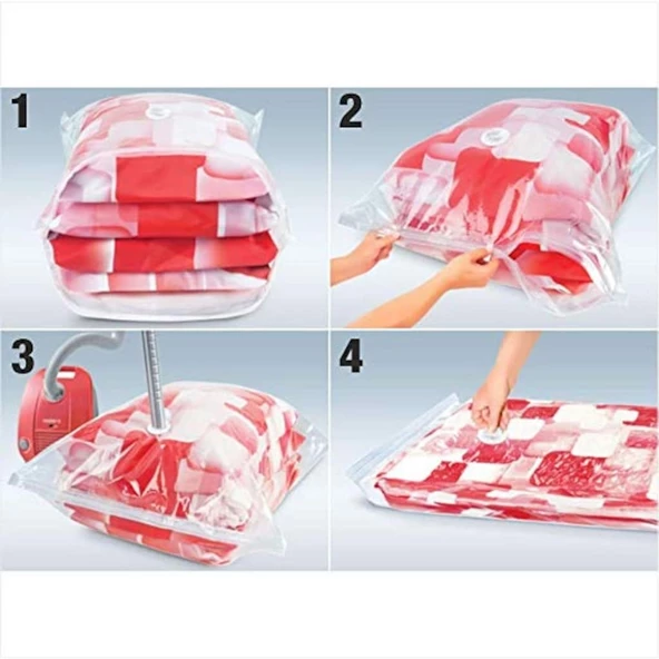 Vakumlu Hurç Poşet Saklama Torbası Elbise Hurcu (50X60) - 4