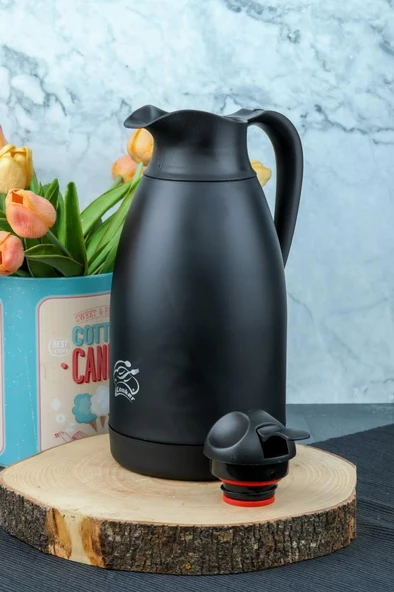 Cooker Bitter Serisi 2 Litre Siyah Çelik Termos CKR2040 - 2
