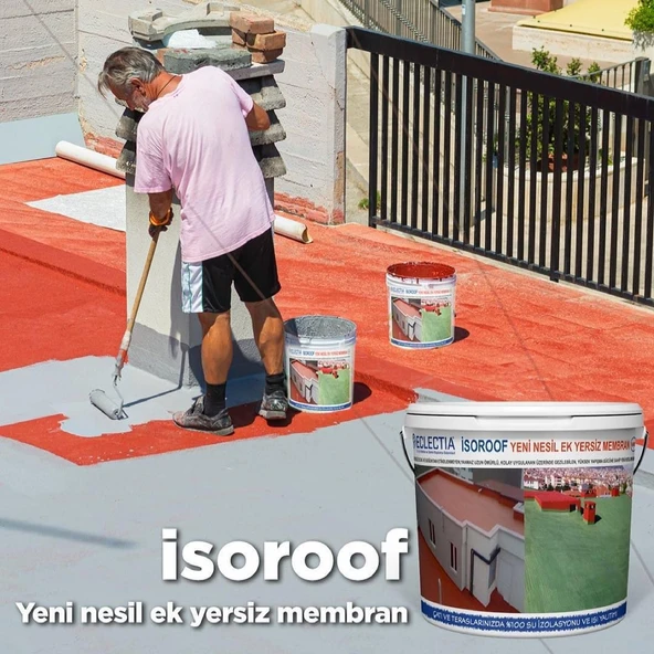 Isoroof Yeni Nesil Ek Yersiz Mebran, 18 Kg - Yeşil ürün görseli