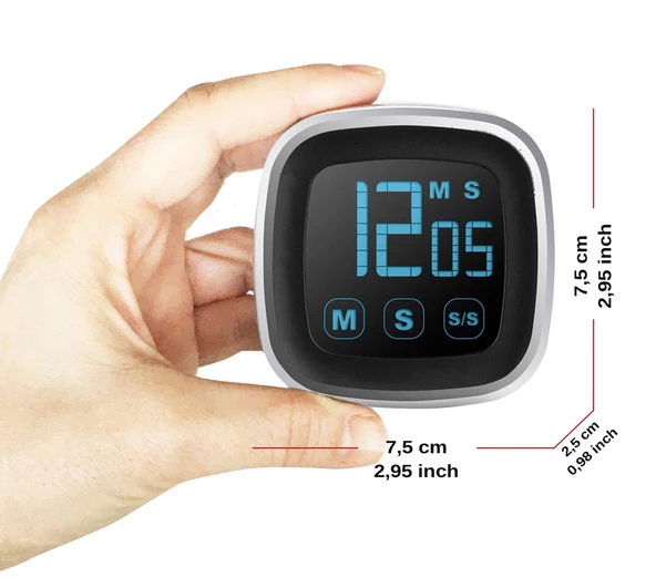 OEM Dokunmatik Dijital Zamanlayıcı Geri Sayım Cihazı Mıknatıslı - 4