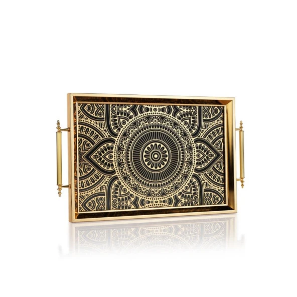 Schafer Kunst Tepsi 1 Parça-Gold01 - 2