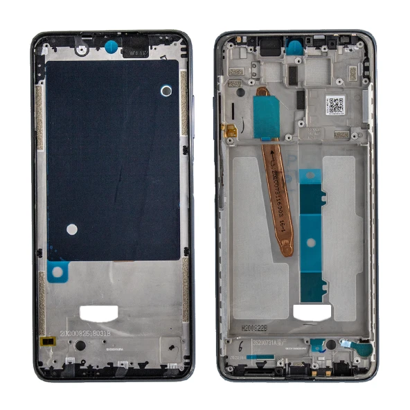 Xiaomi Poco X3 İle Uyumlu Orta Kasa Ekran Çıtası Siyah