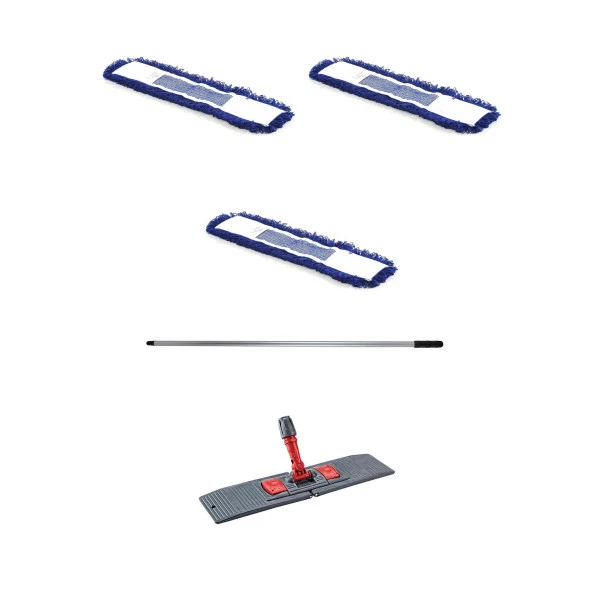 Orlon Nemli Palet Tablet Toz Toplama Statik Mop Takımı Seti - 40 Cm. 3 Moplu 1 Takım ürün görseli 1