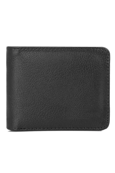 Vegan Deri Siyah El Çantası ve Klasik Cüzdan & Kartlık Parfümlü Hediye Seti  Siyah - Resim 5