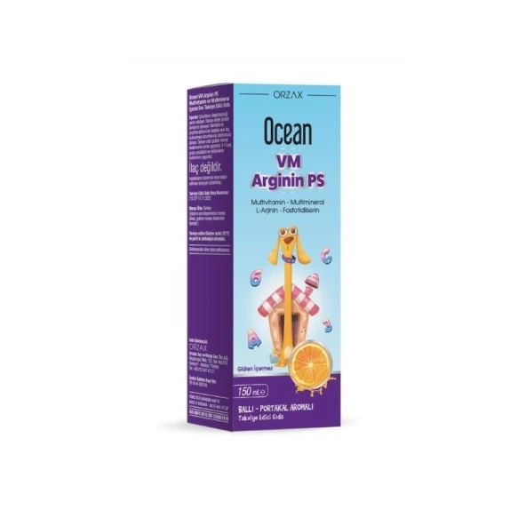 Ocean VM Arginin Ps Ballı Portakal Aromalı Şurup 150 ml