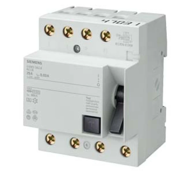 Sıemens,Kaçak Akım Koruma 125A 30Ma, Trifaze 5Sm3345-0