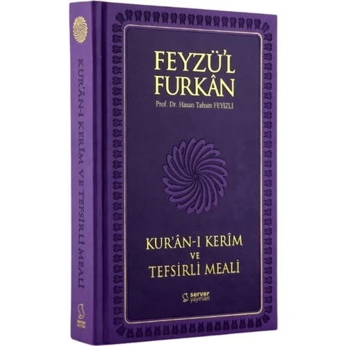 *KAMPANYA*FEYZÜL FURKAN TEFSİRLİ MEAL ORTA BOY CİLTLİ LİLA RENK  SERVER