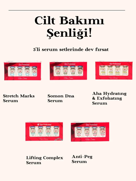 Dermapen Serumları 5'li Set (20 adet tüp)