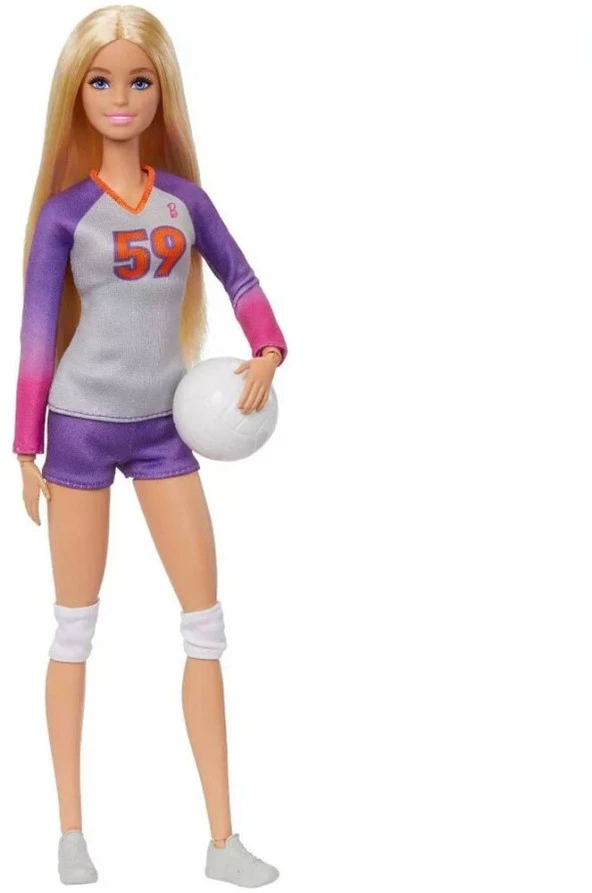 Barbie Sporcu Voleybolcu Bebek HKT71 HKT72 Lisanslı Ürün