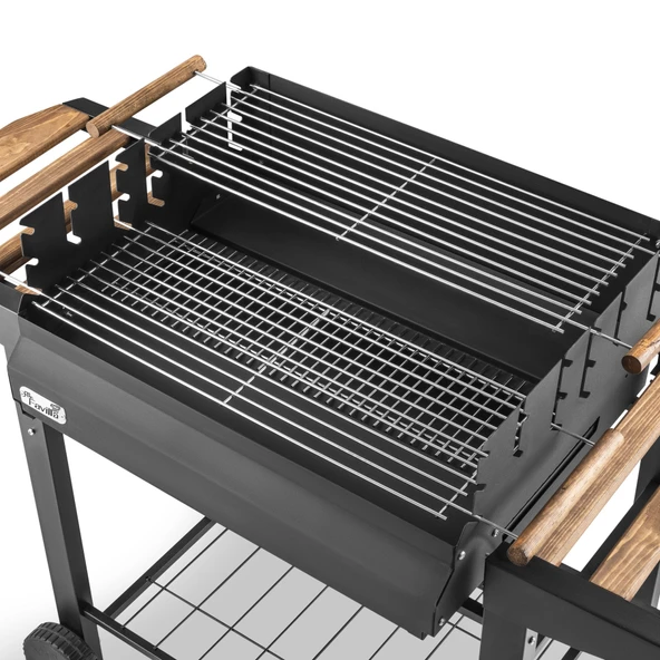 The Favilla Grillchi Standlı Yükseklik Ayarlı Çift Izgara Barbekü Mangal - 2