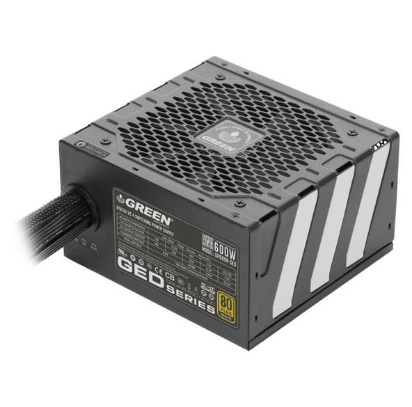 Green Gp600A-Ged Skd Eco 600W 80+ Power Supply PC Güç Kaynağı (5Yıl Garanti) - 4