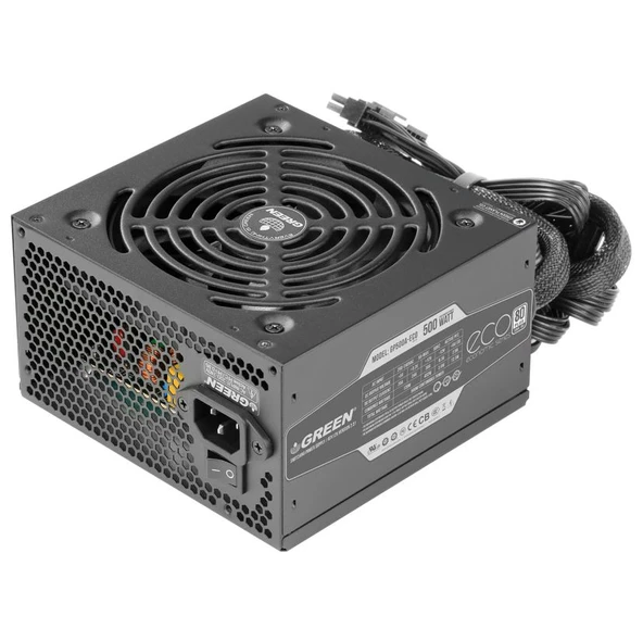 Green Gp500A-Eco Rev3.1 500W 80+ Power Supply PC Güç Kaynağı (3Yıl Garanti)