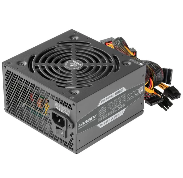 Green Gp400A-Eco Rev3.1 400W 80+ Power Supply PC Güç Kaynağı (3Yıl Garanti)