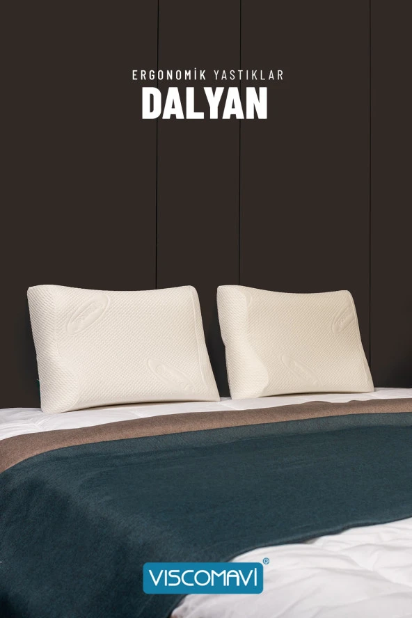 Dalyan Ergonomik Visco Yastık Ortopedik Hafızalı Visco Yastık 56x42x12-11 CM - 3