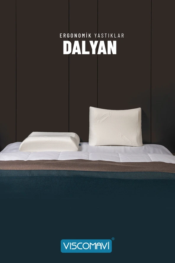 Dalyan Ergonomik Visco Yastık Ortopedik Hafızalı Visco Yastık 56x42x12-11 CM - 6