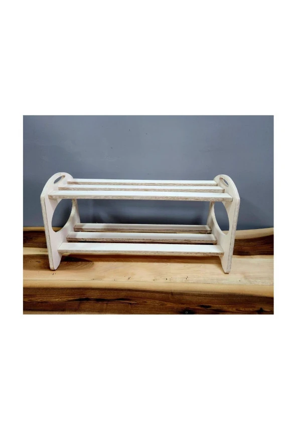 ahşap 6 çift kapasiteli ayakkabılık - 3