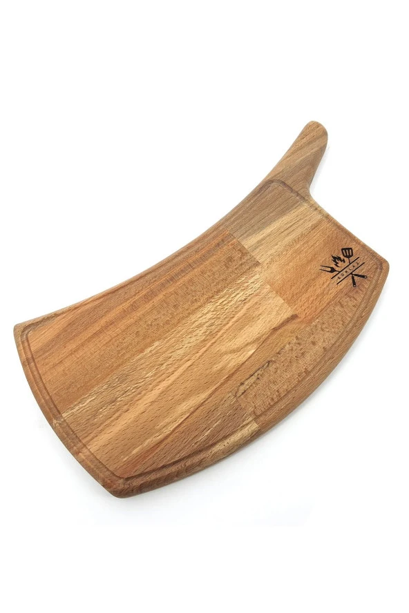 Kesme Tahtası Servis Tahtası Kayın Sunum Tahtası Handmade Serisi - 2