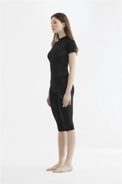 Panthzer Ceramic Baselayer 3/4 Pant Women / Black-Grey - Resim 2