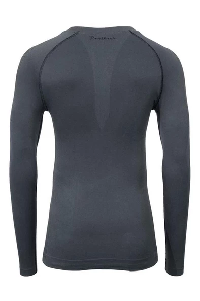 Panthzer Natural Baselayer Long Sleeve T-shirt Men / Black-Grey - Resim 2