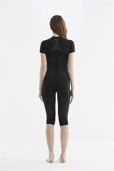 Panthzer Ceramic Baselayer 3/4 Pant Women / Black-Grey - Resim 3