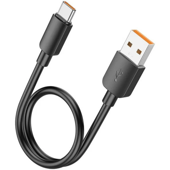 Polham Ultra Hızlı 25CM 27W USB To Type C Şarj Data Kablosu, Telefon, Tablet, Powerbank Şarj Kablosu