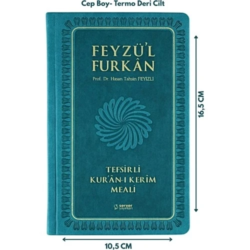 *KAMPANYA*FEYZÜL FURKAN METİNSİZ TEFSİRLİ MEAL CEP BOY CİLTLİ TURKUAZ - 3