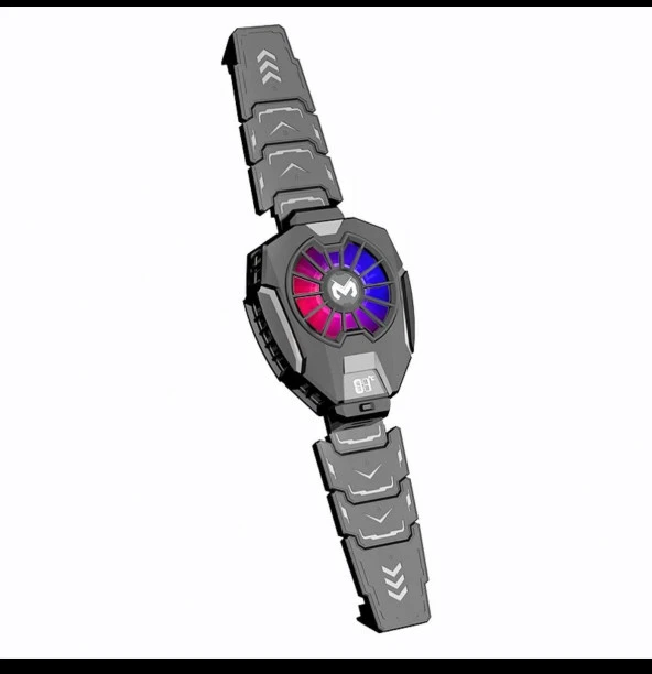 MEMO DL05 Dijital Göstergeli RGB Led Işıklı Gamer Oyuncu Telefon Ve Tablet Soğutucu - 2